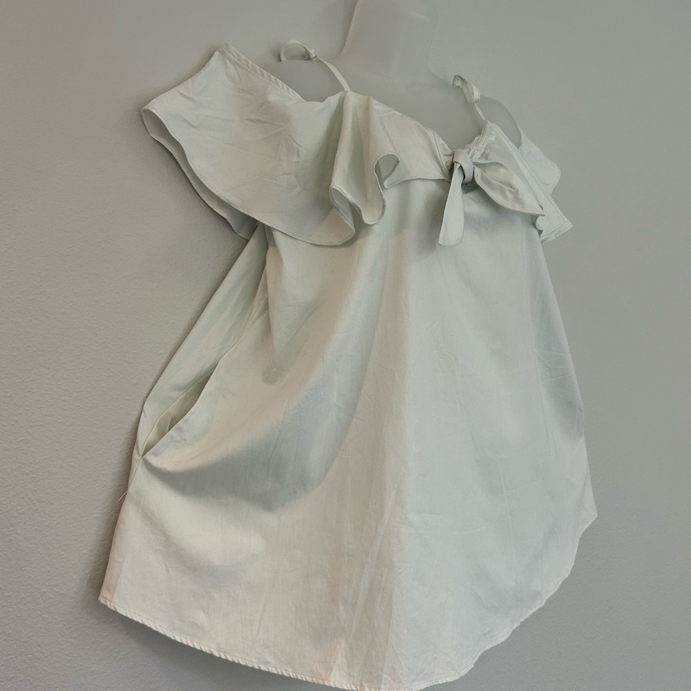 Easel cotton off-the-shoulder spaghetti strap swing top with pockets L - Picture 2 of 8